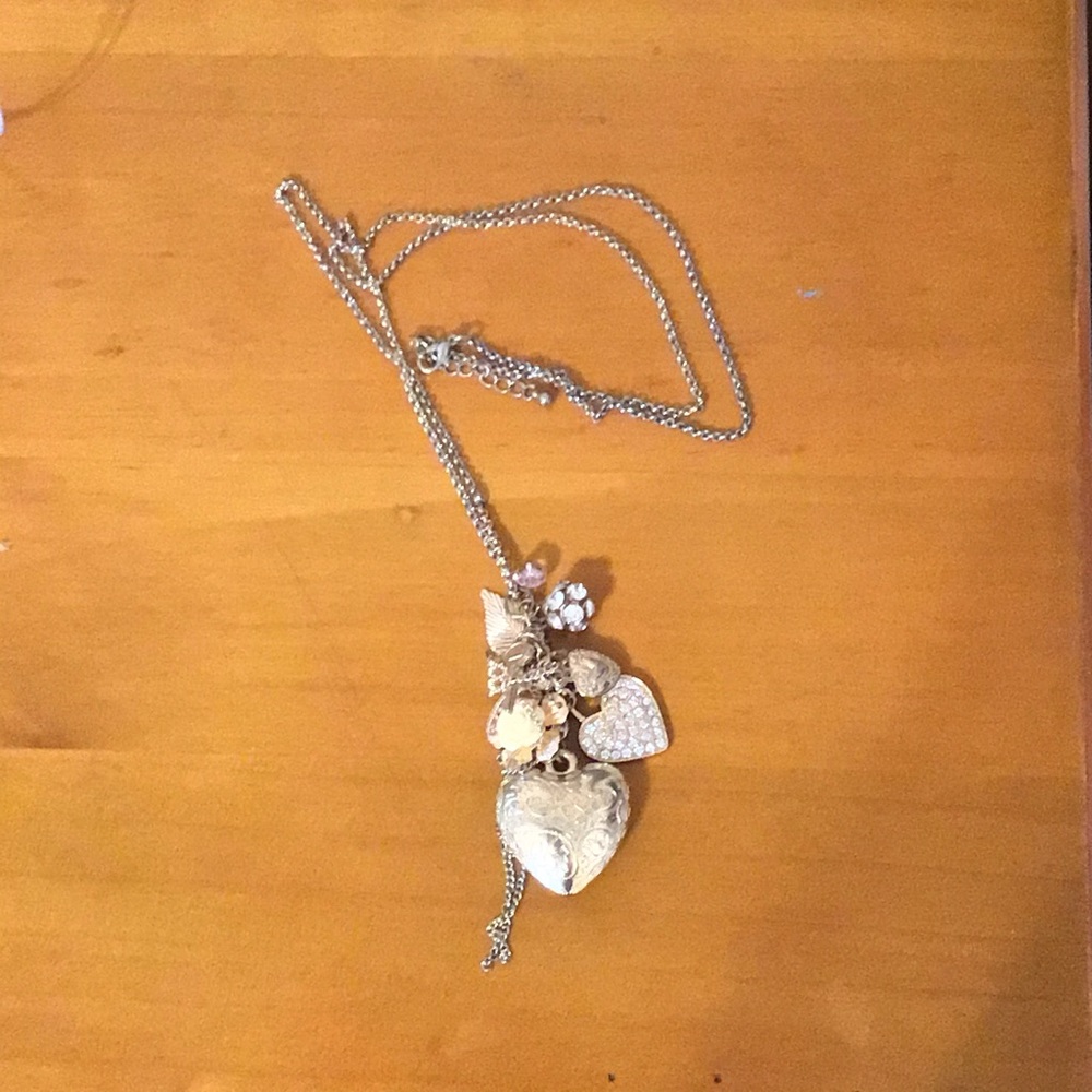 Gold long necklace